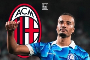 佩杜拉：米兰关注根特23岁边卫阿奇-布朗，转会费千万级别