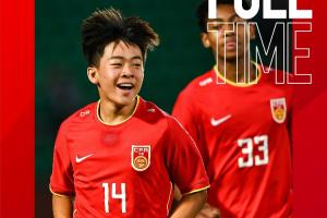 “和平杯”中国U16男足凭借邝兆镭和周雨诺的进球，2比1战胜对手