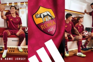 罗马新赛季主场球衣发布：红黄配色，以现代方式重新演绎经典设计