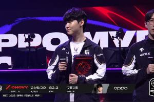 王朝了！Chovy凭借本场BO5的亮眼表现斩获MSI决赛FMVP！