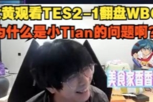 wayward观看TES2-1翻盘WBG：为什么是小Tian的问题啊？
