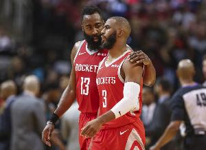 让人怀念！保罗和哈登上次在火箭合作时战绩81胜22负 胜率78.6%