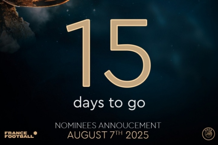 倒计时15天！官方预热：2025男足金球奖候选名单将在两周后公布