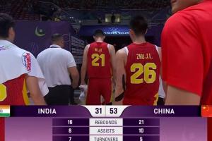 红黄冲击破！中国队气势如虹 半场36中21三分15中8高效砍下53分！
