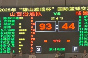 山西男篮开启热身赛 首战49分大胜格鲁吉亚德尔塔