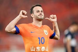 对阵长春亚泰再破门，卡扎伊什维利首次连续三场中超进球