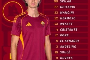 友谊赛埃弗顿vs罗马首发：苏莱搭档多夫比克，霍尔、巴里出战