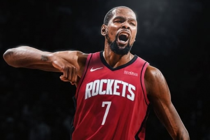 和火箭最高可签2年1.24亿名记：杜兰特新合同可能降至2年1亿