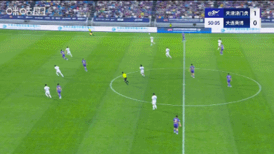 津门虎2-0领先英博！王秋明门前抢点得手，本场传射建功