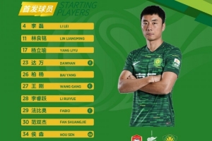  北京国安今日首发  客战青岛西海岸  细节决定成败