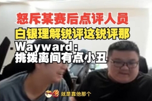 晴天点草真实电竞：白银理解锐评这那？大黄：挑拨离间有点小丑