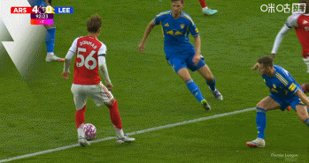 15岁道曼造点！约克雷斯主罚得手本场双响，阿森纳5-0领先利兹联