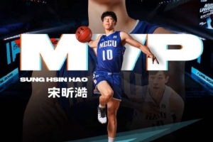 29分12板6助2断 宋昕澔当选首届AUBL联赛总决赛MVP