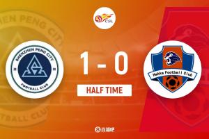 半场-新鹏城暂1-0梅州 韦斯利点射恩戈姆送点梅州进球出界在先