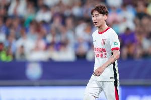 韦世豪生涯第二次中超赛季进球上双，第一次是2019年的11球