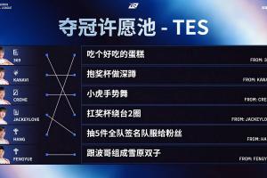 TES夺冠许愿池：Creme抽到Xiaohu手势舞！期待一波JKL的雪原双子！