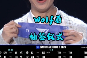 这真不对吧? Wolf看瑞士轮第三轮抽签GEN碰T1直接发出惨叫