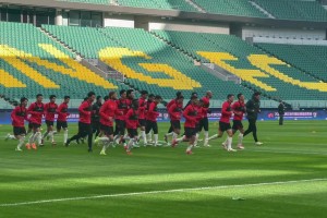 大战在即，成都蓉城众将在工体踩场