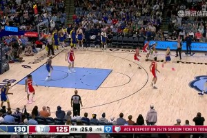 差点起冲突！库里死球状态想投一个，被贝恩破坏，两人擦出小火花