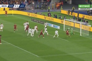 罗马1-1扳平尤文！恩迪卡头球抢点被扑，肖穆罗多夫补射破门