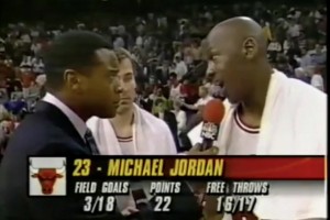 别骂SGA了！93年东决G3，乔丹曾18投3中，17罚16中