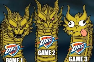 美媒调侃雷霆42分惨败森林狼：主场龙，客场虫？？？