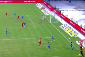 传的漂亮顶的精彩！南通队曹越涛头球冲顶破局