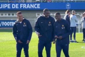 猜猜聊的啥？图拉姆：凳子你居然比姆巴佩更早拿欧冠和金球