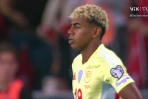 【集锦】世预赛-梅里诺戴帽佩德里双响亚马尔2助 西班牙6-0土耳其