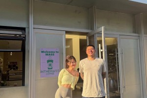 女网友在健身房偶遇王大雷