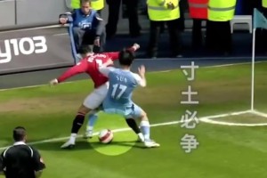 曼市德比中国球员的身影！孙继海成功单防C罗！