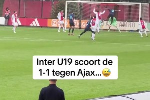 砸懵贾府！实拍：青年欧冠国米U19同样用头球敲开贾府大门