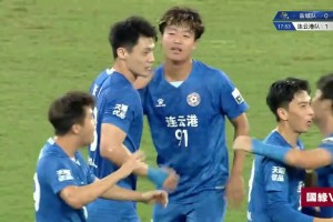 三分钟火速扳平！扬州队胡志锋精准抽射攻破宿迁队打门